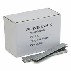 Buy 🛒 PS18067 18 Gauge 1/4 Inch Crown 5/8 Inch Length Chisel Point Narrow Crown Staple (Box Of 5000) 🌟