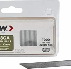 Deals ๐ BN1810CS 18-Gauge Steel Brad Nails For Molding, Cabinets, Framing, Trim, And Finishing, Safe To Use With Electric Or Battery Powered Nailers, Steel, 5/8 Inch, 1000 Pack ๐ 19 Deals ๐ BN1810CS 18-Gauge Steel Brad Nails For Molding, Cabinets, Framing, Trim, And Finishing, Safe To Use With Electric Or Battery Powered Nailers, Steel, 5/8 Inch, 1000 Pack ๐ -Air Powered Tools Sales 31B0gDYx6bL. AC