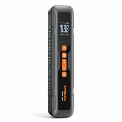 Best deal 🎁 Spanarci Sandy 2000 Portable Air Compressor, Cordless Car Tire Inflator With Smart Digital LED Screen, 150 PSI Rechargeable Air Pump With LED Lights, Suitable For Cars, Motorcycles, E-bikes, And Balls Space Gray 🥰