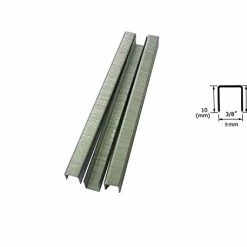 Budget ✔️ 3PLUS 71/10 22 Gauge 3/8-Inch (9mm) Crown 3/8-Inch Leg Length Galvanized Fine Wire Staples, 10,000 Per Box, 71 Series Staples 👏 -Air Powered Tools Sales 31THajuBvIL