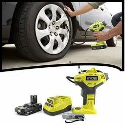 Coupon 😍 Yobi P737D 18-Volt One+ Tire Inflator Bundle With Battery, Charger And Buho Flashlight 💯 -Air Powered Tools Sales 411bCrarmmL