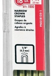 Deals 🎁 PNS18125-1 1-1/4-Inch, 18 Gauge Narrow Crown (1/4-Inch) Staple (1000-Pack) 🤩