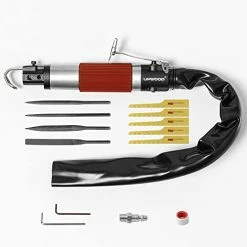 Flash Sale 🎁 Air Reciprocating File & Body Saw 3/8in Stroke, Multi-function Low Vibration 3500spm Pneumatic Cutting Tool & Abrasive Tool With 4 Files And 5 Saw Blades (Stroke Length: 10mm) ✨