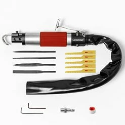 Flash Sale 🎁 Air Reciprocating File & Body Saw 3/8in Stroke, Multi-function Low Vibration 3500spm Pneumatic Cutting Tool & Abrasive Tool With 4 Files And 5 Saw Blades (Stroke Length: 10mm) ✨ -Air Powered Tools Sales 415HQP4yBWL. AC