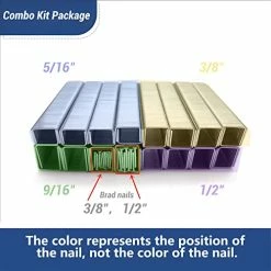 Wholesale 🥰 Heavy Duty T50 Staples And 18GA Brad Nails, 2400-Count 6 Sizes Includes: 5/16", 3/8", 1/2", 9/16" T50 Staples And 3/8", 1/2" Brad Nails Assorted, Galvanized ⌛ -Air Powered Tools Sales 419Yvi8ZYBL