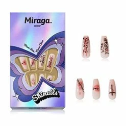 Flash Sale 🧨 3 Pack 🔔 Christmas Press On Nails - 🔔 Christmas Fake Nails Long With 72pcs 🔔 Christmas Elk, 🔔 Christmas Snowflake, 🔔 Christmas Stripes For 👩 Women And 👧 Girls Nail Art Apricot Green Lines ✔️ -Air Powered Tools Sales 419xcdEsX2L