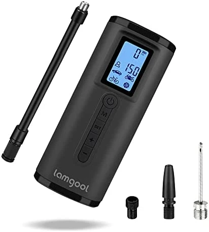 Buy ✨ 150 PSI Tire Inflator Portable Air Compressor Bicycle Pump With Digital Pressure Gauge LED Light Mini Rechargeable Tire Pump Electric Air Pump For Car Bike Motorcycle Balls Dark Gray 🥰 8 Buy ✨ 150 PSI Tire Inflator Portable Air Compressor Bicycle Pump With Digital Pressure Gauge LED Light Mini Rechargeable Tire Pump Electric Air Pump For Car Bike Motorcycle Balls Dark Gray 🥰 - Image 8