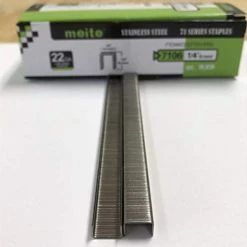 Outlet ⌛ 22 Gauge 3/8-inch Crown 304 Stainless Steel Staples With 1/4-inch Leg Similar To Senco C And 71 Series 10,020 Per Box (1 Box) 🤩 14 Outlet ⌛ 22 Gauge 3/8-inch Crown 304 Stainless Steel Staples With 1/4-inch Leg Similar To Senco C And 71 Series 10,020 Per Box (1 Box) 🤩 -Air Powered Tools Sales 41CW1QlBAwL