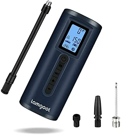 Buy ✨ 150 PSI Tire Inflator Portable Air Compressor Bicycle Pump With Digital Pressure Gauge LED Light Mini Rechargeable Tire Pump Electric Air Pump For Car Bike Motorcycle Balls Dark Gray 🥰 9 Buy ✨ 150 PSI Tire Inflator Portable Air Compressor Bicycle Pump With Digital Pressure Gauge LED Light Mini Rechargeable Tire Pump Electric Air Pump For Car Bike Motorcycle Balls Dark Gray 🥰 - Image 9