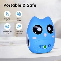 Buy ⭐ Portable Compressor Machine For Kids, Personal Compressor Machine For Adults Daily Home Use, Cute Cartoon Design Compressor Machine With Full Kits Accessories (Blue) 🌟