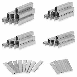 Wholesale 🥰 Heavy Duty T50 Staples And 18GA Brad Nails, 2400-Count 6 Sizes Includes: 5/16", 3/8", 1/2", 9/16" T50 Staples And 3/8", 1/2" Brad Nails Assorted, Galvanized ⌛