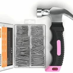 Coupon 🤩 INCLY 620 PCS Small Nails For Hanging Pictures Assortment Kit With 8oz Pink Small 🔨 Hammer, Mini 🔨 Hammer Set With Hardware Nails Assorted Set 310 Wall Nails & 310 Finish Nails For Installing With Case 🔔 10 Coupon 🤩 INCLY 620 PCS Small Nails For Hanging Pictures Assortment Kit With 8oz Pink Small 🔨 Hammer, Mini 🔨 Hammer Set With Hardware Nails Assorted Set 310 Wall Nails & 310 Finish Nails For Installing With Case 🔔 -Air Powered Tools Sales 41HOlQycL. AC