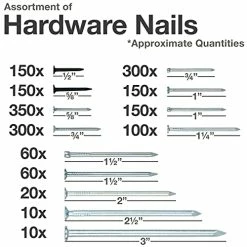 Deals π Top Quality Nail Assortment Kit β Over A 1800 Multipurpose Hardware Nails - 11 Different Sizes β Non Bendable & Sturdy - Compact Organized Box π 6 Deals π Top Quality Nail Assortment Kit β Over A 1800 Multipurpose Hardware Nails - 11 Different Sizes β Non Bendable & Sturdy - Compact Organized Box π -Air Powered Tools Sales 41HQO2diQbS