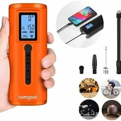 Buy ✨ 150 PSI Tire Inflator Portable Air Compressor Bicycle Pump With Digital Pressure Gauge LED Light Mini Rechargeable Tire Pump Electric Air Pump For Car Bike Motorcycle Balls Dark Gray 🥰 19 Buy ✨ 150 PSI Tire Inflator Portable Air Compressor Bicycle Pump With Digital Pressure Gauge LED Light Mini Rechargeable Tire Pump Electric Air Pump For Car Bike Motorcycle Balls Dark Gray 🥰 -Air Powered Tools Sales 41I6GiS8qrL. AC