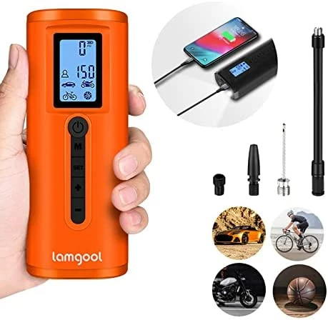 Buy ✨ 150 PSI Tire Inflator Portable Air Compressor Bicycle Pump With Digital Pressure Gauge LED Light Mini Rechargeable Tire Pump Electric Air Pump For Car Bike Motorcycle Balls Dark Gray 🥰 10 Buy ✨ 150 PSI Tire Inflator Portable Air Compressor Bicycle Pump With Digital Pressure Gauge LED Light Mini Rechargeable Tire Pump Electric Air Pump For Car Bike Motorcycle Balls Dark Gray 🥰 - Image 10