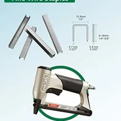 Flash Sale ✨ Meite 21 Gauge 1/2-Inch Crown 1/4-Inch Leg Length Galvanized Fine Wire Staples Upholstery Staples For MT8016 Stapler 10,000 PCS/ Box (1 Box) ❤️ -Air Powered Tools Sales 41K6FTC0qNL