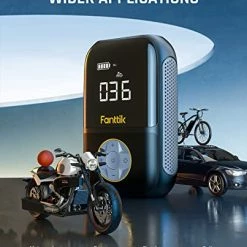Wholesale 😀 Fanttik X8 Portable Tire Inflator, Ultra-Lightweight For Motorcycle Tire, Cordless Air Compressor Pump, Rechargable Battery, 150PSI With Digital Screen And LED Lights For E-Bike, Bicycle, Car Green 🌟 -Air Powered Tools Sales 41Mc3b2hfjL