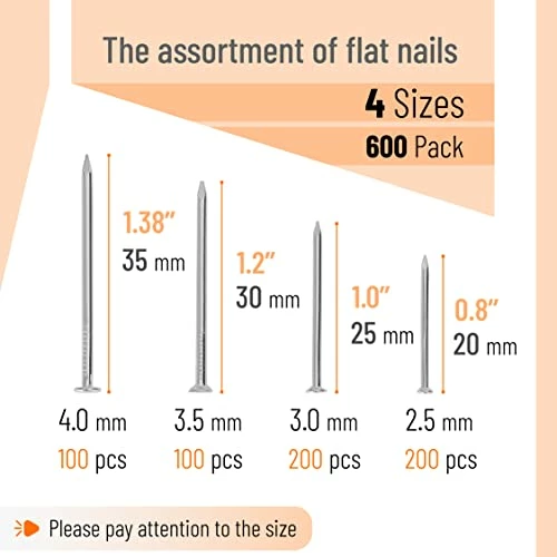Best deal π― Mr. Pen- Nail Assortment Kit, 600pc, Small Nails, Nails, Nails For Hanging Pictures, Picture Hanging Nails, Finishing Nails, Hanging Nails, Picture Nails, Wall Nails For Hanging, Pin Nails π 2 Best deal π― Mr. Pen- Nail Assortment Kit, 600pc, Small Nails, Nails, Nails For Hanging Pictures, Picture Hanging Nails, Finishing Nails, Hanging Nails, Picture Nails, Wall Nails For Hanging, Pin Nails π - Image 2
