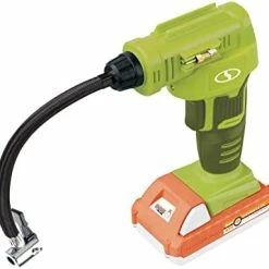 Coupon 😀 24V-AJC-LTE Tire Inflator Air Compressor For Car, Bicycle, Motorcycle Tires, Includes Hard-case And Accessories Kit W/ 2.0Ah Battery + Charger Black 🤩 -Air Powered Tools Sales 41RmHB9PstL. AC