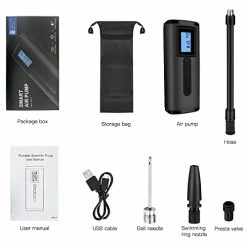 Buy ✨ 150 PSI Tire Inflator Portable Air Compressor Bicycle Pump With Digital Pressure Gauge LED Light Mini Rechargeable Tire Pump Electric Air Pump For Car Bike Motorcycle Balls Dark Gray 🥰 14 Buy ✨ 150 PSI Tire Inflator Portable Air Compressor Bicycle Pump With Digital Pressure Gauge LED Light Mini Rechargeable Tire Pump Electric Air Pump For Car Bike Motorcycle Balls Dark Gray 🥰 -Air Powered Tools Sales 41SUFewp66L