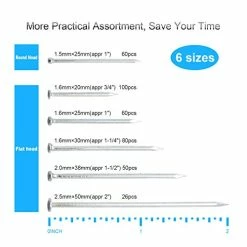 Cheapest 😀 376pcs Premium Hardware Nails Assortment Kit, Maximum Length 2 Inches Galvanized Nails, Picture Hanging Nails, Wood Nails, Wall Nails With Storage Box | 6 Sizes 🎉 -Air Powered Tools Sales 41UT7OLjTkL