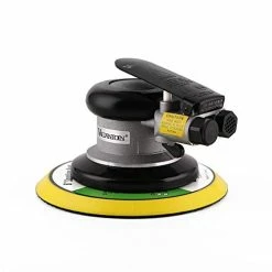 New π₯ 6" Professional Air Random Orbital Palm Sander With 1pc 6" Backup Plate, Heavy Duty Dual Action Pneumatic Sander Silver β