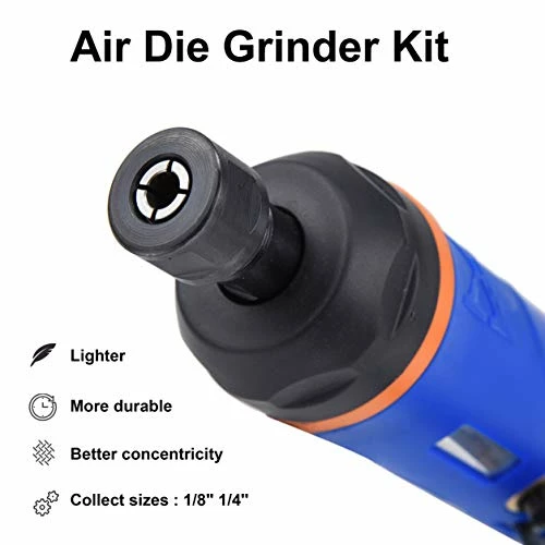 New βοΈ Ir Die Grinder Kits, Autolock Pneumatic Die Grinder Set With 1/4", 1/8" Collets And 10-Pieces Grinder Stone Se π 1 New βοΈ Ir Die Grinder Kits, Autolock Pneumatic Die Grinder Set With 1/4", 1/8" Collets And 10-Pieces Grinder Stone Se π
