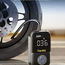 Wholesale 😀 Fanttik X8 Portable Tire Inflator, Ultra-Lightweight For Motorcycle Tire, Cordless Air Compressor Pump, Rechargable Battery, 150PSI With Digital Screen And LED Lights For E-Bike, Bicycle, Car Green 🌟 -Air Powered Tools Sales 41beb6zEH3L
