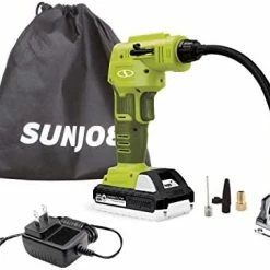 Coupon 😀 24V-AJC-LTE Tire Inflator Air Compressor For Car, Bicycle, Motorcycle Tires, Includes Hard-case And Accessories Kit W/ 2.0Ah Battery + Charger Black 🤩 -Air Powered Tools Sales 41bnzYL0CJL. AC