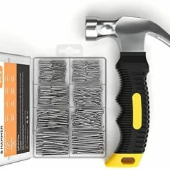 Coupon 🤩 INCLY 620 PCS Small Nails For Hanging Pictures Assortment Kit With 8oz Pink Small 🔨 Hammer, Mini 🔨 Hammer Set With Hardware Nails Assorted Set 310 Wall Nails & 310 Finish Nails For Installing With Case 🔔 11 Coupon 🤩 INCLY 620 PCS Small Nails For Hanging Pictures Assortment Kit With 8oz Pink Small 🔨 Hammer, Mini 🔨 Hammer Set With Hardware Nails Assorted Set 310 Wall Nails & 310 Finish Nails For Installing With Case 🔔 -Air Powered Tools Sales 41duRSXGTL. AC