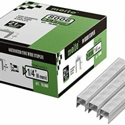 Flash Sale ✨ Meite 21 Gauge 1/2-Inch Crown 1/4-Inch Leg Length Galvanized Fine Wire Staples Upholstery Staples For MT8016 Stapler 10,000 PCS/ Box (1 Box) ❤️ -Air Powered Tools Sales 41mhvgSVWJL. AC