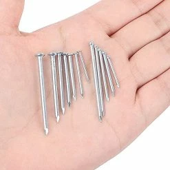 Best Sale 😍 HongWay 1500pcs Hardware Nails Assortment Kit, Galvanized Nails Set, Assorted 12 Sizes Wire And Common Brad Nails Flat Nails Finishing Nails Wall Nails For Pictures Hanging Woodworking ⭐ -Air Powered Tools Sales 41qMVaPcT0L