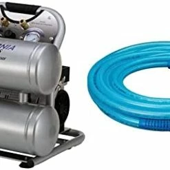 Buy 🎉 4610AC Ultra Quiet & Oil-Free 1.0 Hp 4.6 Gallon Aluminum Twin Tank Electric Portable Air Compressor, Silve 🧨 -Air Powered Tools Sales 41zBuTCYkqL. AC