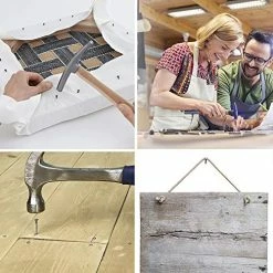 Cheap ✨ Coceca 200 Pack Hardware Nails For Hanging Pictures, 4 Size Zinc Tiny Nail Assorted Kit, Picture Nail, Small Nails, Finishing Nail, Wall Nails And Galvanized Nails For Wood 🔔 -Air Powered Tools Sales 513zll8d2YL