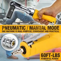 Hot Sale ✔️ Ir Ratchet 🔧 Wrench, 1/2-Inch Professional Pneumatic Ratchet 🔧 Wrenches By Autolock Yellow-1/2 🔔 -Air Powered Tools Sales 5166gpdj0SL
