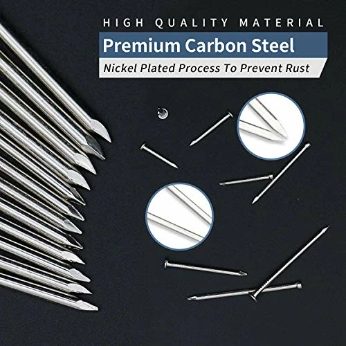 Cheapest π 500pcs Hardware Nails, 1 Inch Nickel Plated Hanging Nails, Wall Nails For Picture Hanging, Wood Nails, Wire Nails, Small Nails (1 In) βοΈ 5 Cheapest π 500pcs Hardware Nails, 1 Inch Nickel Plated Hanging Nails, Wall Nails For Picture Hanging, Wood Nails, Wire Nails, Small Nails (1 In) βοΈ - Image 5