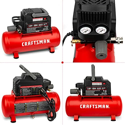 Flash Sale 🔥 Air Compressor, 2 Gallon Portable Air Compressor, Hot 🐶 Dog Tank, 1/3 HP Oil-Free Max 125 PSI Pressure, 0.7 CFM@40 PSI, 0.5 CFM@90 PSI, Model: CMXECXA0200243 , Red 🌟 3 Flash Sale 🔥 Air Compressor, 2 Gallon Portable Air Compressor, Hot 🐶 Dog Tank, 1/3 HP Oil-Free Max 125 PSI Pressure, 0.7 CFM@40 PSI, 0.5 CFM@90 PSI, Model: CMXECXA0200243 , Red 🌟 - Image 3