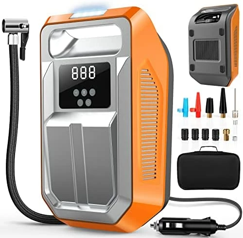 Best Pirce ๐ฅฐ Tire Inflator Portable Air Compressor 12V DC Car Air Pump With Digital Display, LED Light, Auto Shut Off Function, Set Of Nozzle Adaptors For Car, Motorcycle, Bicycle, Ball, And Other Inflatables Black ๐ 6 Best Pirce ๐ฅฐ Tire Inflator Portable Air Compressor 12V DC Car Air Pump With Digital Display, LED Light, Auto Shut Off Function, Set Of Nozzle Adaptors For Car, Motorcycle, Bicycle, Ball, And Other Inflatables Black ๐ - Image 6