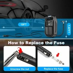 Best Pirce ๐ฅฐ Tire Inflator Portable Air Compressor 12V DC Car Air Pump With Digital Display, LED Light, Auto Shut Off Function, Set Of Nozzle Adaptors For Car, Motorcycle, Bicycle, Ball, And Other Inflatables Black ๐ 9 Best Pirce ๐ฅฐ Tire Inflator Portable Air Compressor 12V DC Car Air Pump With Digital Display, LED Light, Auto Shut Off Function, Set Of Nozzle Adaptors For Car, Motorcycle, Bicycle, Ball, And Other Inflatables Black ๐ -Air Powered Tools Sales 51BwsHOjcQL