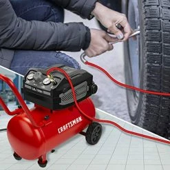 Deals ✨ HARD Air Compressor, 10 Gallon 1.8 HP 175 PSI, 4.0CFM@90PSI, Oil Free And Maintenance Free, Portable With Large Wheels, Model: CMXECXA0201041 🎉 -Air Powered Tools Sales 51KVRnezFnL