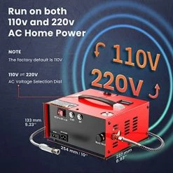 Cheapest 👍 PUMP CS1-I PCP Air Compressor With Built-in Power Adapter,Auto-shutoff,Oil &Water-Free, 4500Psi/30Mpa, Power By 110V /220V AC Or 12V DC, Air Gun And Paintball/Scuba Tank Compressor P 🔥 -Air Powered Tools Sales 51LUkkA8s2L