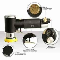 Best Pirce ✔️ Mini Air Sander, ZFE 1/2/3 Inch Random Orbital Air Sander, Mini Pneumatic Sander For Auto Body Work, High Speed Air Powered Sanders & Polisher With 15 Polishing Pads Buffing Pads,18 Sandpapers ⭐ -Air Powered Tools Sales 51MBSfQ2bTL