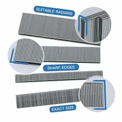 Cheap 🎁 18 Gauge 1600-Count, 1/4 Inch Narrow Crown Staples (1/2"+3/4"+1") And Brad Nails (5/8"), 400 Per Size, Galvanized 👏 -Air Powered Tools Sales 51USfdI1ztL