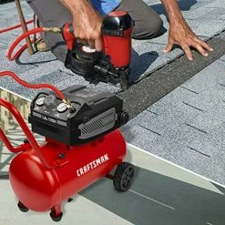 Deals ✨ HARD Air Compressor, 10 Gallon 1.8 HP 175 PSI, 4.0CFM@90PSI, Oil Free And Maintenance Free, Portable With Large Wheels, Model: CMXECXA0201041 🎉 -Air Powered Tools Sales 51VaZxZekrL