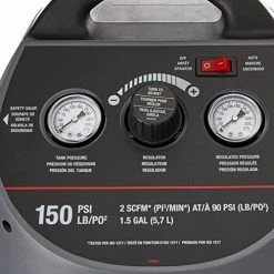 Top 10 🎉 Air Compressor Kit, 1.5 Gallon, Oil-Free, Fully Shrouded, Hand Carry, 25-Feet Hose (CMB15) 🎁