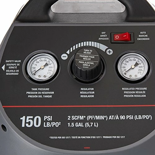 Top 10 π Air Compressor Kit, 1.5 Gallon, Oil-Free, Fully Shrouded, Hand Carry, 25-Feet Hose (CMB15) π 1 Top 10 π Air Compressor Kit, 1.5 Gallon, Oil-Free, Fully Shrouded, Hand Carry, 25-Feet Hose (CMB15) π