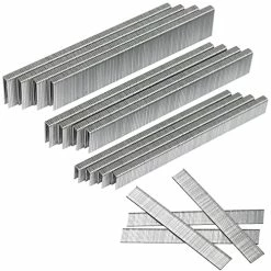 Cheap 🎁 18 Gauge 1600-Count, 1/4 Inch Narrow Crown Staples (1/2"+3/4"+1") And Brad Nails (5/8"), 400 Per Size, Galvanized 👏