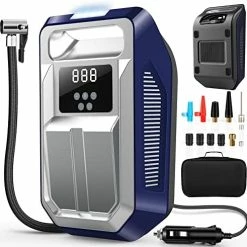 Best Pirce ๐ฅฐ Tire Inflator Portable Air Compressor 12V DC Car Air Pump With Digital Display, LED Light, Auto Shut Off Function, Set Of Nozzle Adaptors For Car, Motorcycle, Bicycle, Ball, And Other Inflatables Black ๐ 11 Best Pirce ๐ฅฐ Tire Inflator Portable Air Compressor 12V DC Car Air Pump With Digital Display, LED Light, Auto Shut Off Function, Set Of Nozzle Adaptors For Car, Motorcycle, Bicycle, Ball, And Other Inflatables Black ๐ -Air Powered Tools Sales 51aO2bEYweL. AC