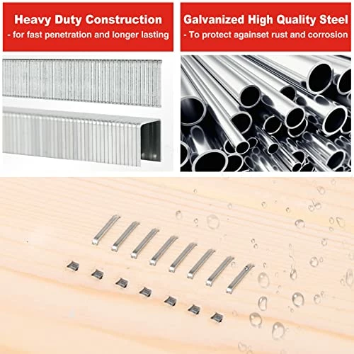 Brand new 🌟 Heavy Duty T50 Staples And 18GA Brad Nails Combo Kit, 8000-Count, Four Sizes Of T50 Staples For Staple Gun Including 1/4, 5/16, 3/8, 1/2 Inch And Two Sizes Of Brad Nails Including 1/2, 9/16 Inch 🤩 2 Brand new 🌟 Heavy Duty T50 Staples And 18GA Brad Nails Combo Kit, 8000-Count, Four Sizes Of T50 Staples For Staple Gun Including 1/4, 5/16, 3/8, 1/2 Inch And Two Sizes Of Brad Nails Including 1/2, 9/16 Inch 🤩 - Image 2