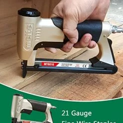 Flash Sale ✨ Meite 21 Gauge 1/2-Inch Crown 1/4-Inch Leg Length Galvanized Fine Wire Staples Upholstery Staples For MT8016 Stapler 10,000 PCS/ Box (1 Box) ❤️ -Air Powered Tools Sales 51b4rcMBjCL